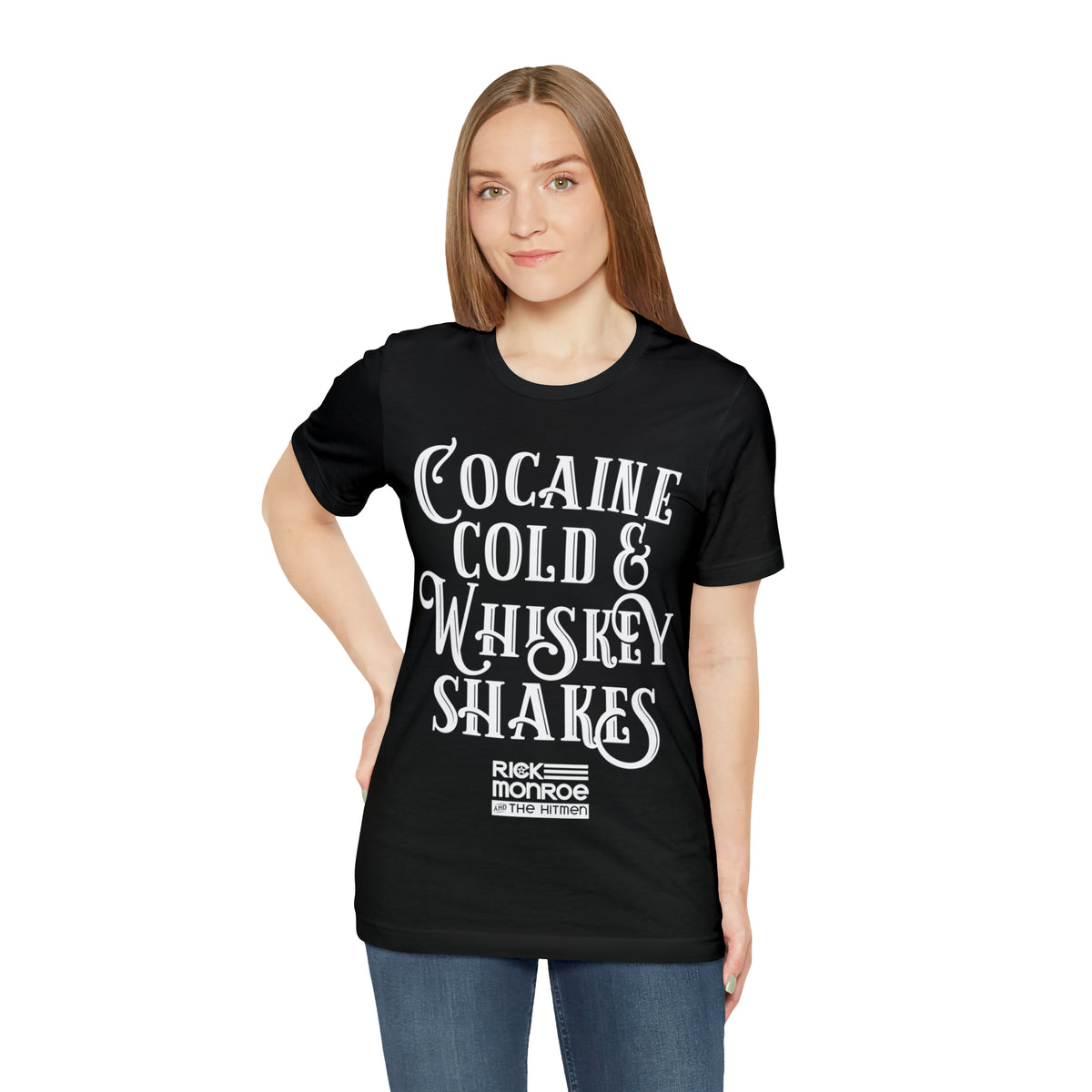 Cocaine Cold and Whiskey Shakes- Unisex Jersey Short Sleeve Tee