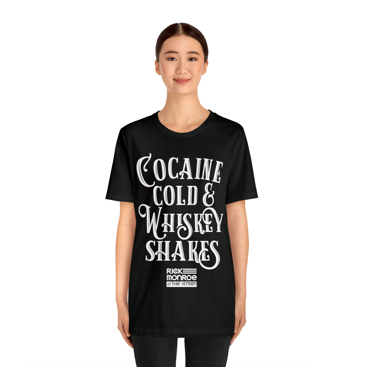Cocaine Cold and Whiskey Shakes- Unisex Jersey Short Sleeve Tee
